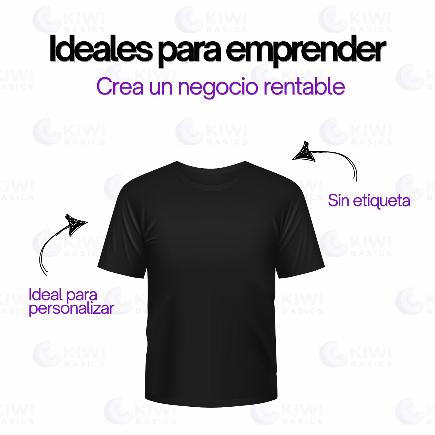 Polera Manga Corta 100% Algodon
