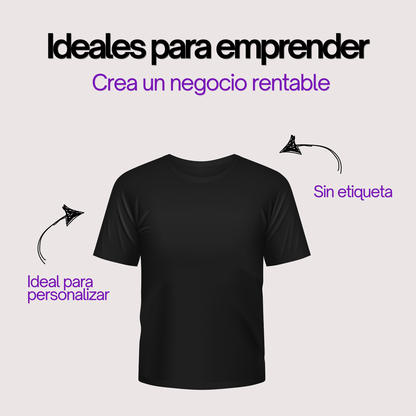 Polera Manga Larga 100% Algodon