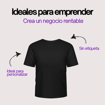 Polera Manga Larga 100% Algodon